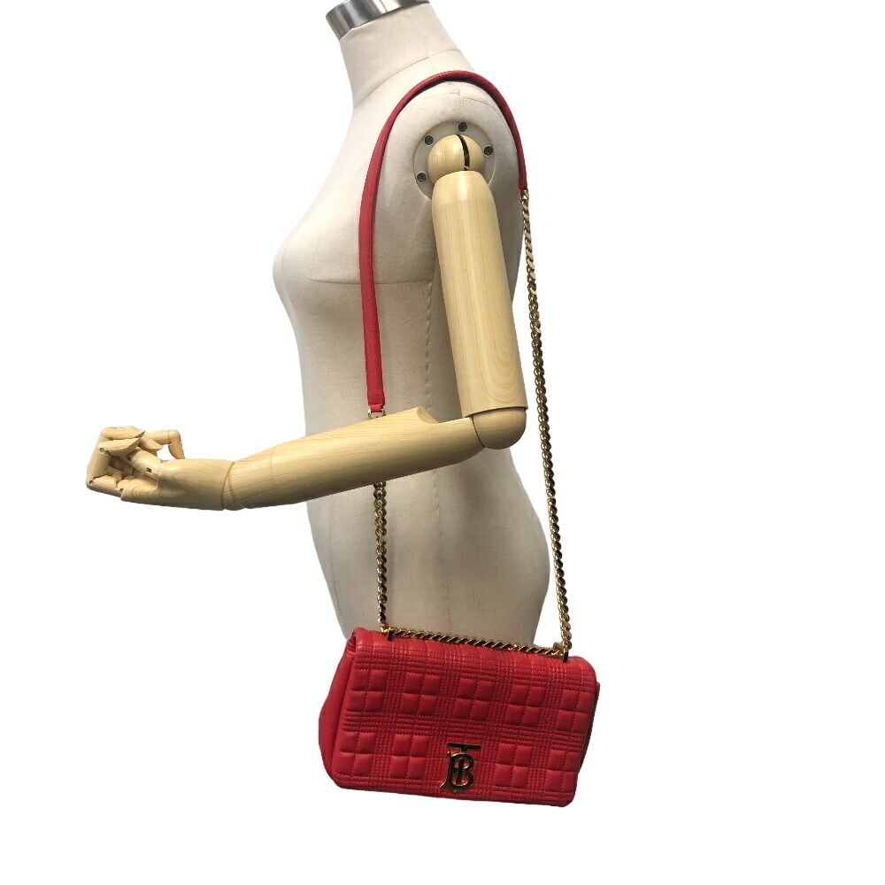 THOMAS Burberry Chain Shoulder Bag Red - Picture 10 of 10